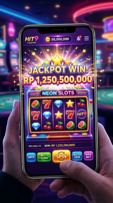 Tampilan utama aplikasi hit9 yang modern dan sederhana.